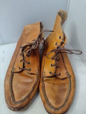 Rancourt Dirigo Handsewn Boot In Rust Brown Size 11 Tan Lace Up A21